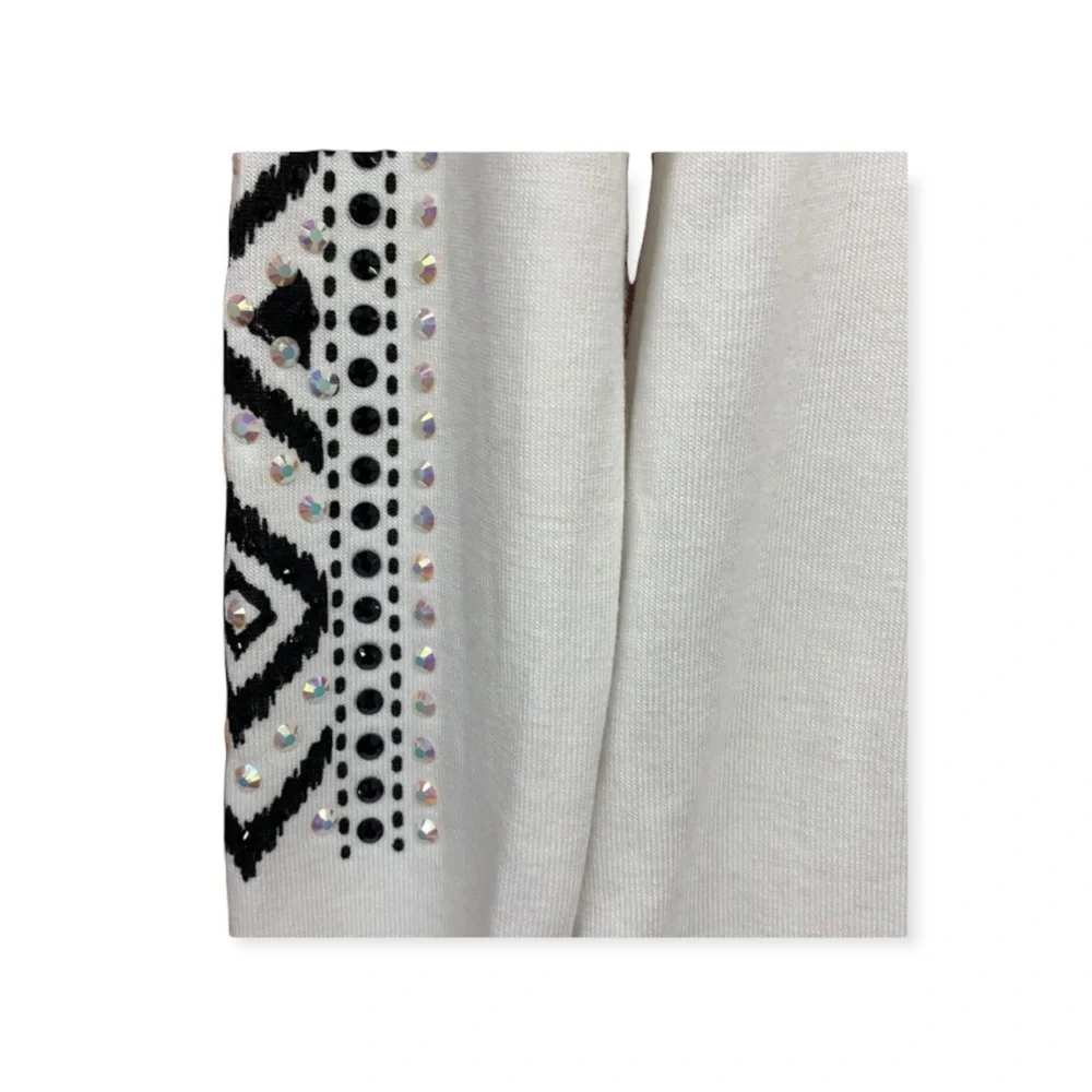 SzL Be Vocal Embellished Cross Hoodie Top  NWT - Picture 3 of 9